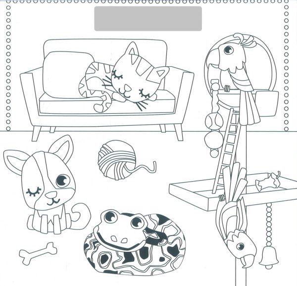 My Favourite Purrfect Pets Colouring Pad (W Stickers) Online Sale