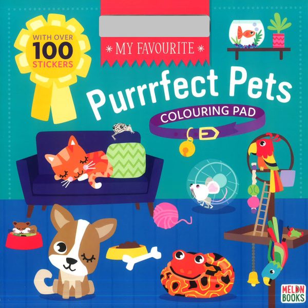 My Favourite Purrfect Pets Colouring Pad (W Stickers) Online Sale