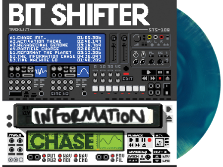 Bit Shifter - Information Chase EP [New 1x 12-inch Blue Green Vinyl LP] Online Hot Sale