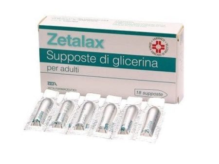 Zetalax Supposte di Glicerina Per Adulti 18 Supposte 2,25 g Online now