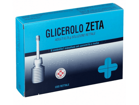 Glicerolo Zeta Adulti 6,75 g Soluzione Rettale 6 Microclismi con Camomilla e Malva Cheap