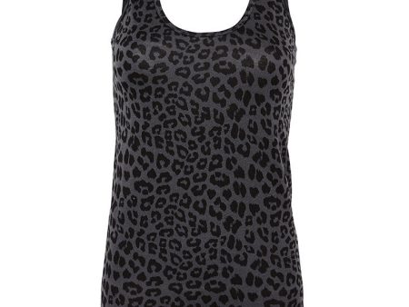 Maya Scoop Tank - Charcoal Grey For Sale