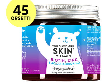 You Glow Girl Skin Vitamin Biotina, Zinco & Acido Ialuronico 45 Orsetti Sale