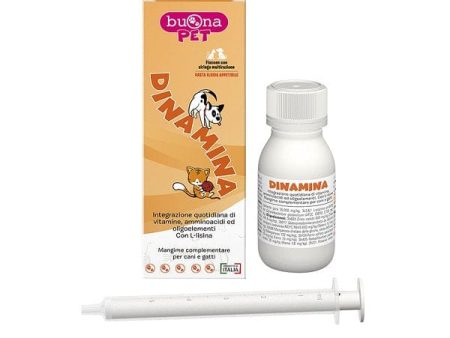 Dinamina Flacone 60 g Mangime Complementare per Cani e Gatti Hot on Sale