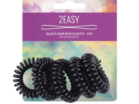 2Easy Black Hair Box Elastici Per Capelli 5 Pezzi Online Hot Sale