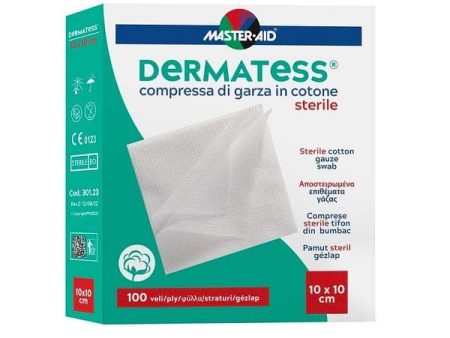 Dermatess Garza In Cotone Sterile 10x10 cm 100 Veli For Cheap