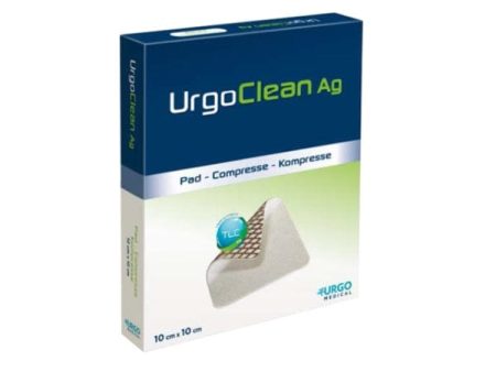 UrgoClean Ag Silver Medicazione TNT Assorbente 10x10 cm 5 Pezzi on Sale