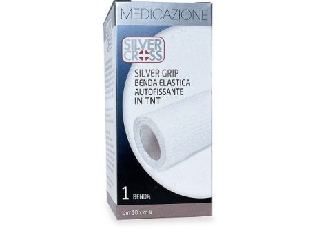 Silver Grip Benda Elastica Autofissante In TNT 10 cm x 4 m 1 Pezzo Fashion