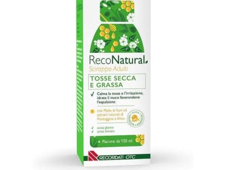 RecoNatural Sciroppo Adulti 150 ml Aroma Vaniglia e Arancia on Sale