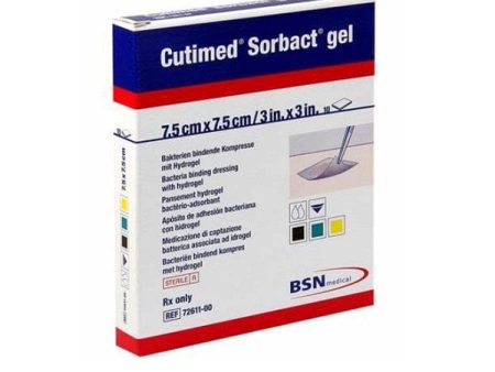 Cutimed Sorbact Gel 7,5x15 cm 10 Pezzi Medicazioni di Captazione Batterica For Cheap