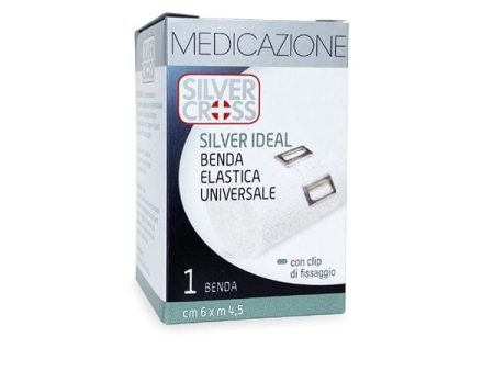 Silver Ideal Benda Elastica Universale 6 cm x 4,5 m 1 Pezzo Con Clip Fissaggio Sale